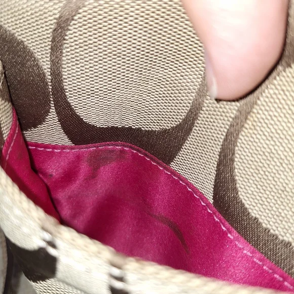 Coach Timeless Signature Canvas and Leather Barrel Bag Style 12430 - Picture 9 of 16